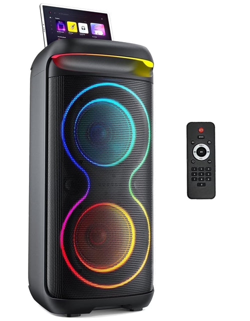 Load image into Gallery viewer, Large Party Speaker, Bluetooth Speaker with Dazzling Rgb Light, Two 6.5'' Subwoofer, T20
