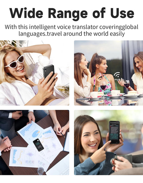 Load image into Gallery viewer, Language Translator Device, Two-Way Smart Voice and Photo Pocket Translator Real Time, Online Offline Translation for Business, Learning,Black
