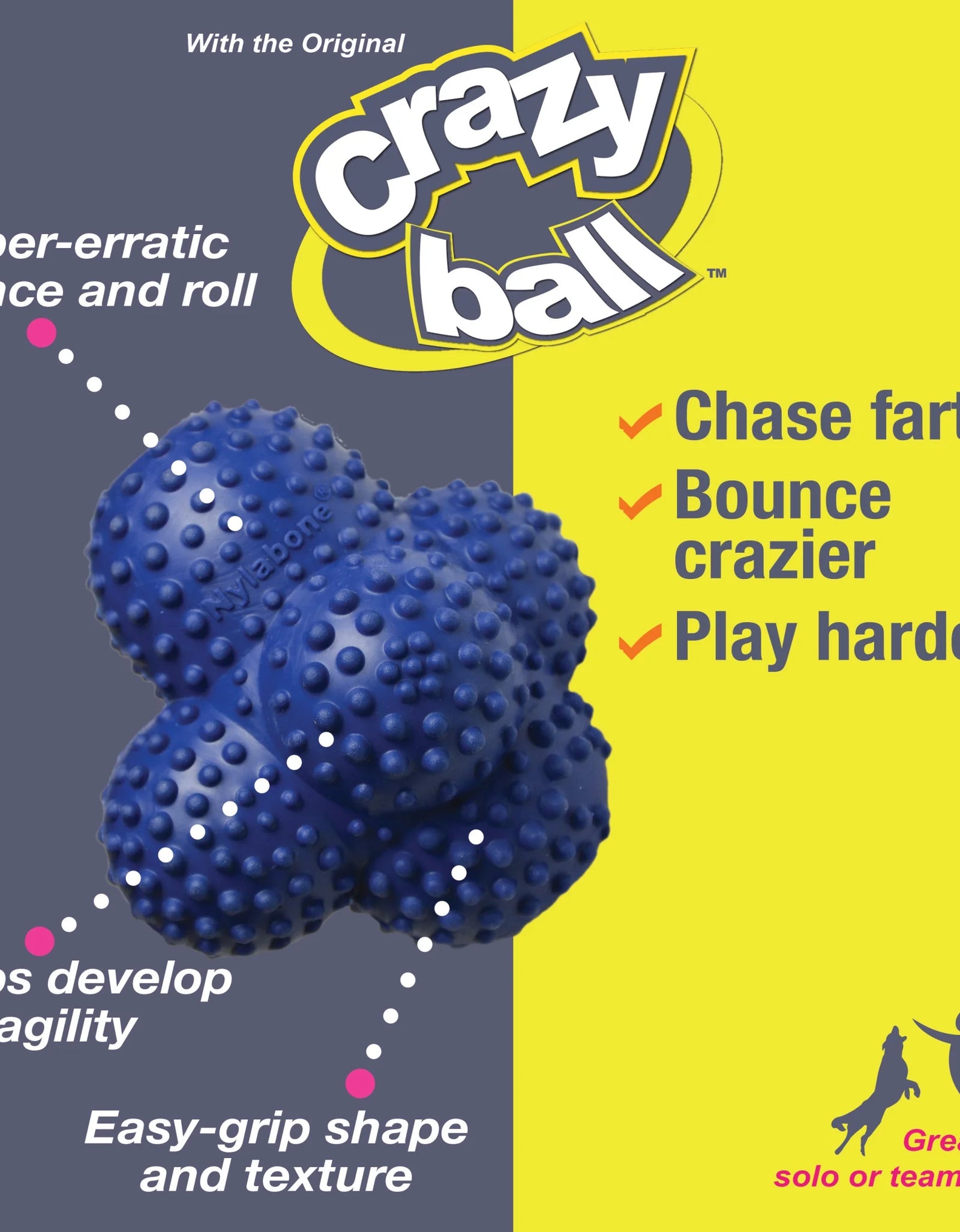 Power Play Crazy Ball Dog Toy Large/Giant - up to 50 Lbs. (1 Count)