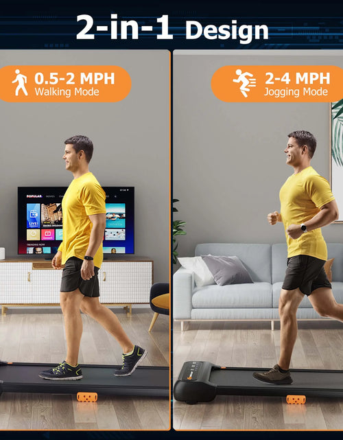 Load image into Gallery viewer, Walking Pad under Desk Treadmill with Watch Remote LED Touch Screen for Home/Office
