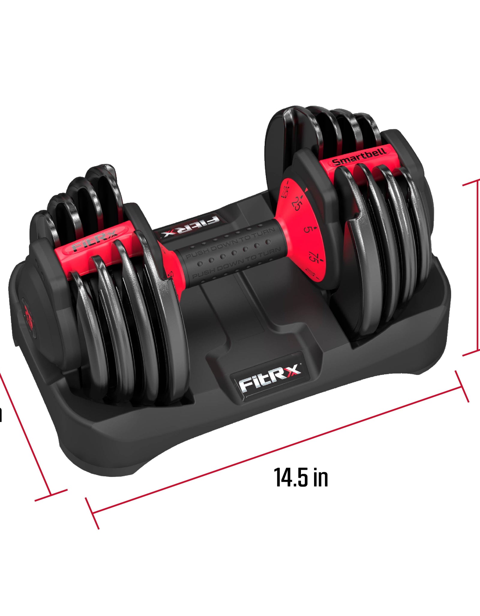 Adjustable Dumbbells, 25Lb Smartbell Dumbbell Set with 9-In-1 Quick-Select Weights, 2.5Lb Increments for Home Gym