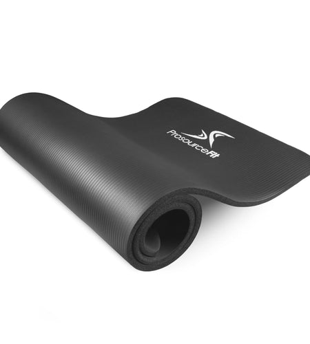 Extra Thick Yoga and Pilates Mat 1/2-Inch or 1-Inch Thick for Fitness