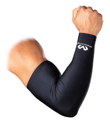 Sport Polyester Compression Arm Sleeves, 2 Pack, Black Adult Unisex Large/X-Large, Unisex