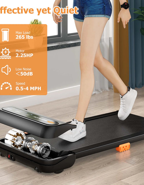 Load image into Gallery viewer, Walking Pad under Desk Treadmill with Watch Remote LED Touch Screen for Home/Office
