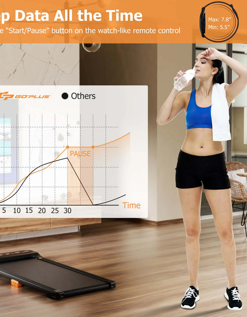 Load image into Gallery viewer, Walking Pad under Desk Treadmill with Watch Remote LED Touch Screen for Home/Office
