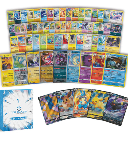 | Ultra Box | 50 Cards | 5 Holos/Reverse Holos | 1 Ultra Rare Guaranteed | Compatible with Pokemon Cards