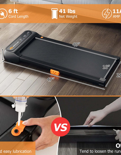 Load image into Gallery viewer, Walking Pad under Desk Treadmill with Watch Remote LED Touch Screen for Home/Office
