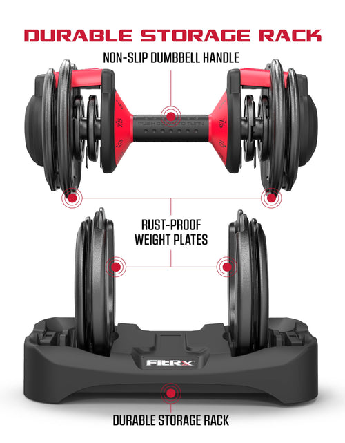 Load image into Gallery viewer, Adjustable Dumbbells, 25Lb Smartbell Dumbbell Set with 9-In-1 Quick-Select Weights, 2.5Lb Increments for Home Gym
