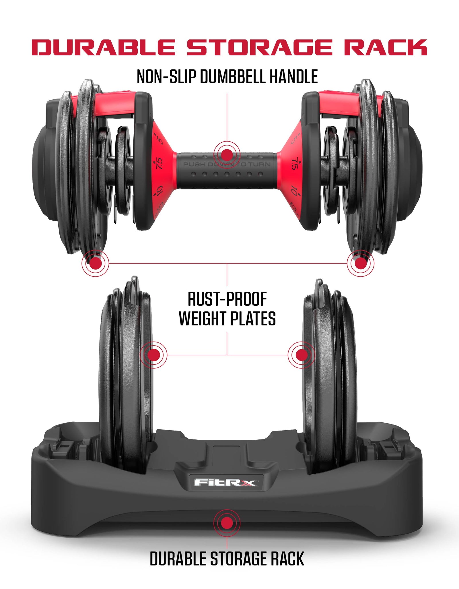 Adjustable Dumbbells, 25Lb Smartbell Dumbbell Set with 9-In-1 Quick-Select Weights, 2.5Lb Increments for Home Gym