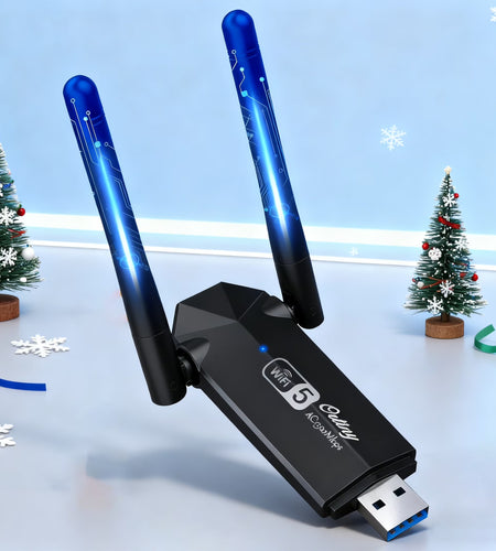 1300Mbps USB 3.0, 867Mbps on 5Ghz / 400Mbps on 2.4Ghz Dual-Band USB Wi-Fi Adapter